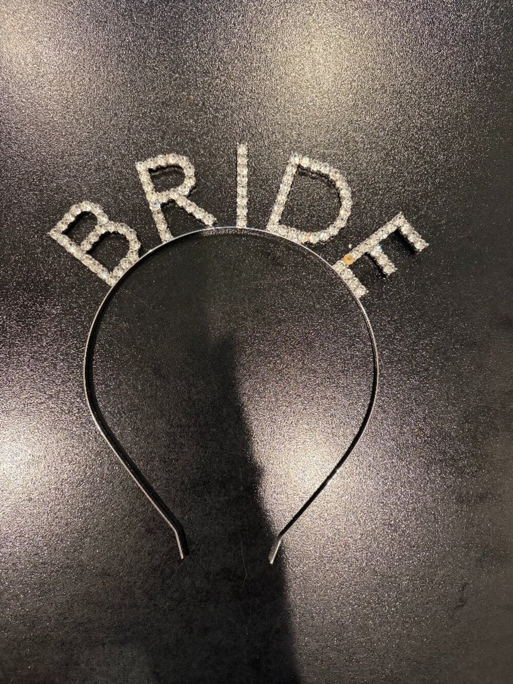 Rhinestone Bride Headband Bridal Shower Bachelorette Party Headbands Siver